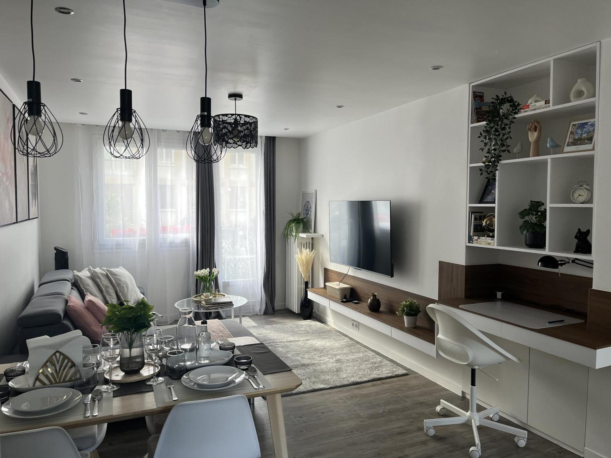 Entire 60M2 Apartment - Close To Paris - Parking - Kitchen - 2Min Rerb - Olympic'24 Bourg-la-Reine Exterior photo