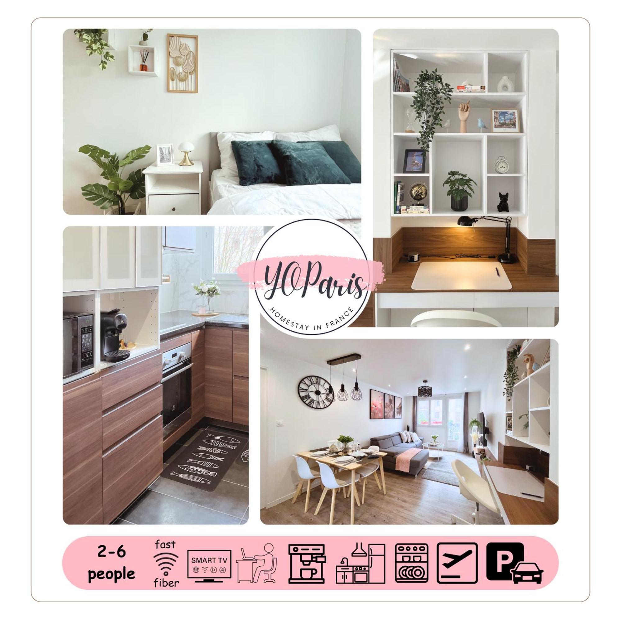 Entire 60M2 Apartment - Close To Paris - Parking - Kitchen - 2Min Rerb - Olympic'24 Bourg-la-Reine Exterior photo
